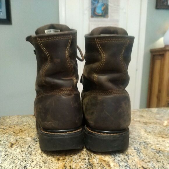 Cody James Mens Kiltie CWRR2 Brown Suede Lace Up Ankle Top Work Boots Size 11.5 - Picture 9 of 12